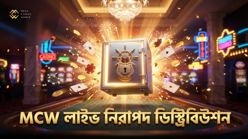 লাইভ ডিলারের সামনে নিরাপদ কার্ড ডিস্ট্রিবিউশন প্রদর্শন