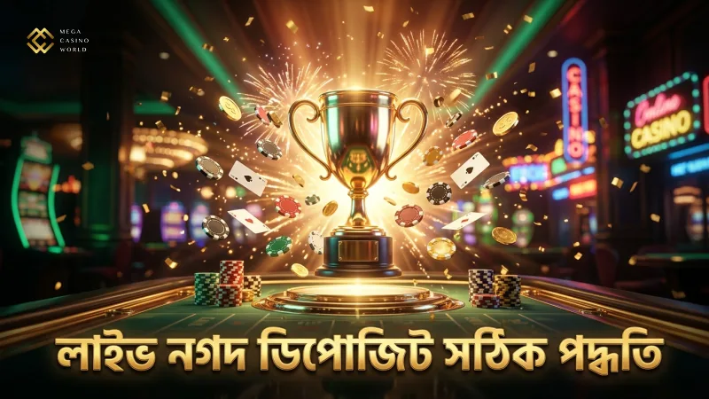 লাইভ ম্যাচে সঠিক নগদ ডিপোজিট ও উইথড্রয়াল প্রক্রিয়া