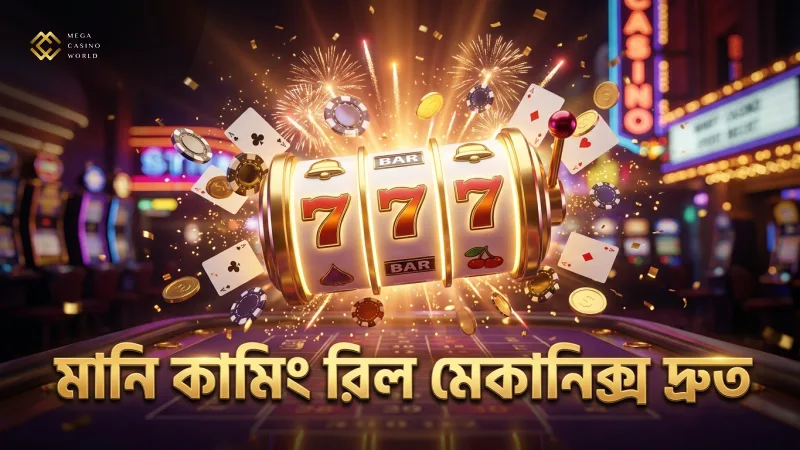 মানি কামিং স্লটের রিল মেকানিক্স দ্রুত জয়ের সম্ভাবনা বাড়ায়