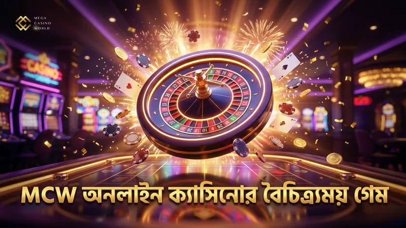 MCW অনলাইন ক্যাসিনোর বিভিন্ন গেম ভ্যারাইটি ও প্ল্যাটফর্ম বৈশিষ্ট্য