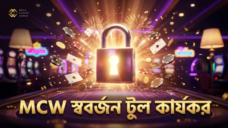 দায়িত্বশীল গেমিং নিশ্চিত করতে MCW এর স্ব-বর্জন টুল কার্যকর।
